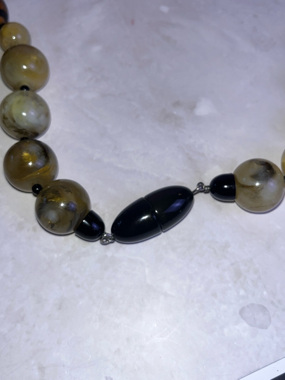 Vintage Angela Caputi Long Resin Necklace RARE HTF - Picture 10 of 15
